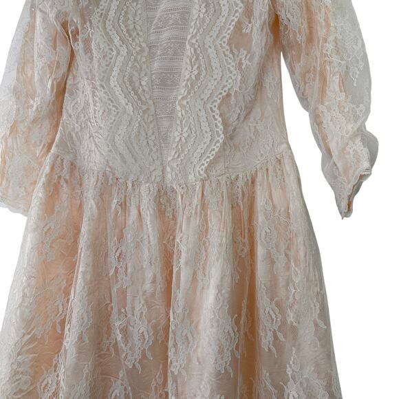 Gunne Sax by Jessica McClintock Vintage Lace Dress - Picture 3 of 10